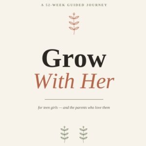 Grow With Her guided journal for teen girls cover
